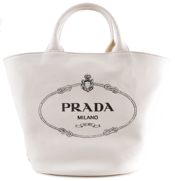 PRADA プラダ コピー カナパ バケツ型トートバッグ ホワイト 1BG163_ZKI